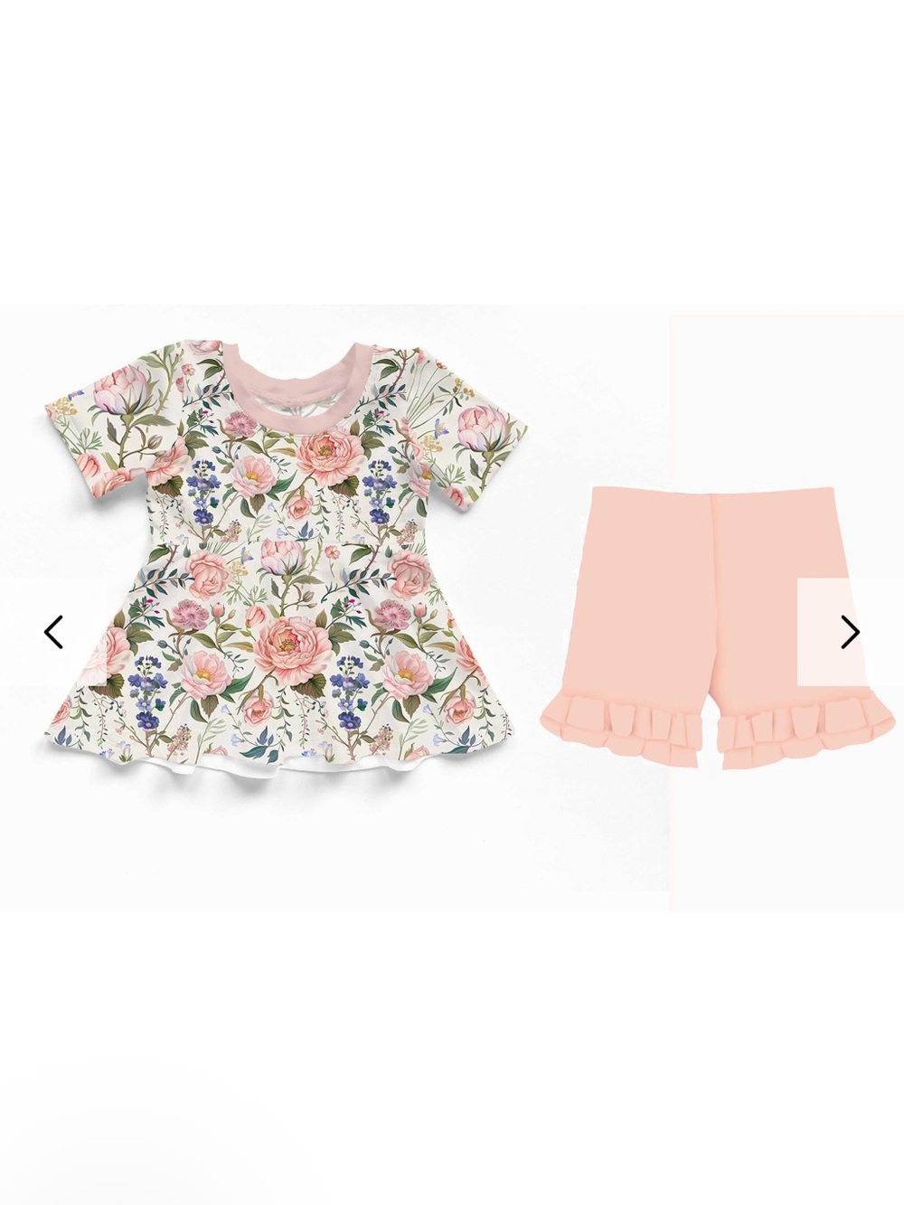 Charlie’s Project Penelope - Bamboo Short Sleeve & Shorts Peplum Set